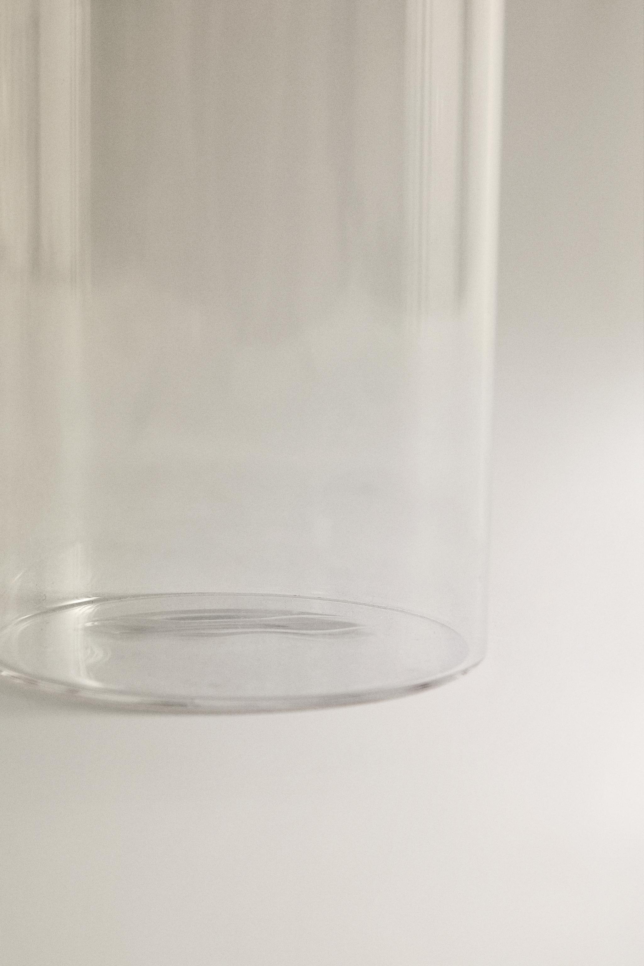 BOROSILICATE GLASS TUMBLER CANDY CANE CHRISTMAS